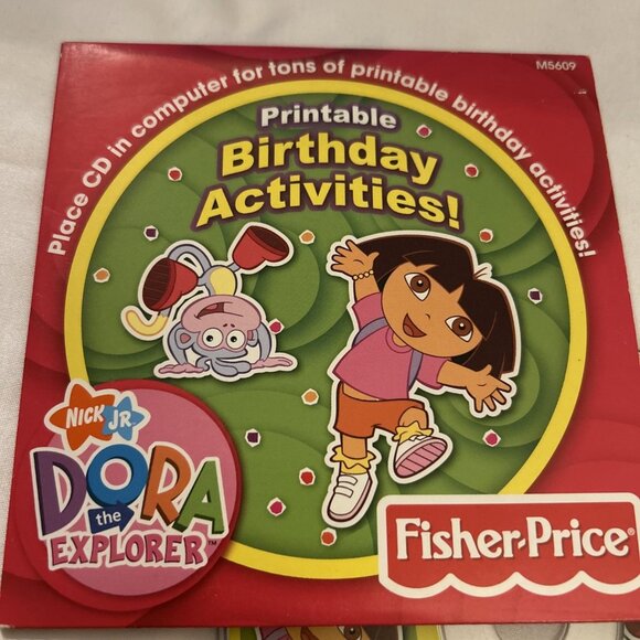 Dora the Explorer printable birthday activities CD 2007 Nickelodeon Nick Junior - Picture 2 of 8